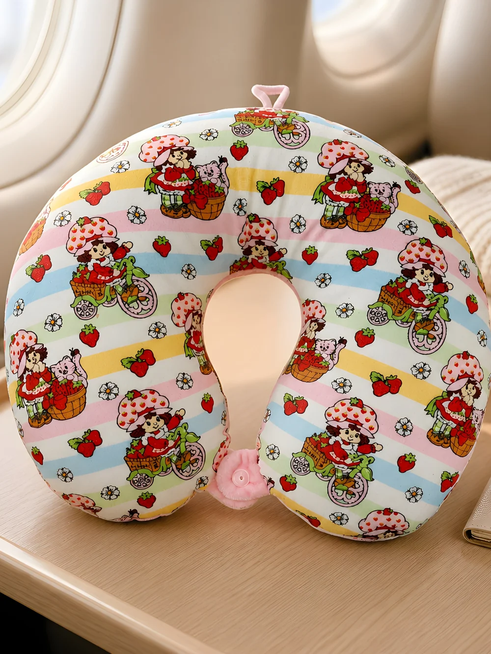 Strawberry Shortcake Travel Neck Pillow - Adults or Kids